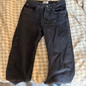 Agolde straight black jeans size 26